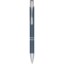 Stylo bille rétractable doux au toucher Moneta (encre noire) - Bleu hale