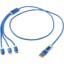 Câble de charge 5-1 Versatile en aluminium recyclé - Bleu royal