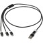 Câble de charge 5-1 Versatile en aluminium recyclé - Noir