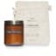 Bougie parfumée Wellmark parfum bois de cèdre - Ambre chiné