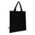 R-PET Sac de transport non tissé poignées courtes 38 x 42cm 75g/m² - Noir