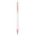 Stylo bille Nanna avec finition or rose - Blanc
