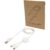 Câble 5 en 1 Citala en plastique recyclé de 150 cm pour la synchronisation des données et la charge rapide de 27 W - Blanc