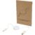 Câble rétractable 5 en 1 Citala en plastique recyclé de 90 cm pour la synchronisation des données et la charge rapide de 40 W - Blanc
