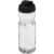 Bouteille de sport H2O Active® Eco POP Base 650ml avec couvercle à bascule - Translucide / noir