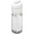 Bouteille de sport H2O Active® Eco POP Base 650ml avec couvercle à bascule - Translucide / blanc