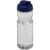 Bouteille de sport H2O Active® Eco POP Base 650ml avec couvercle à bascule - Translucide / bleu