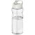 Bouteille de sport H2O Active® Eco Base 650ml couvercle bec verseur - Translucide / blanc