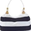 Sac de plage Christopher | Polyester 300D | 20 l - Bleu / blanc