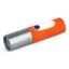 Lampe de poche LED rechargeable 10 W avec fonction zoom 300 lm - Orange