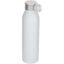 Bouteille d’eau Grom de 650 ml en acier inoxydable recyclé certifié RCS - Blanc