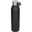 Bouteille d’eau Grom de 650 ml en acier inoxydable recyclé certifié RCS - Noir