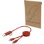 Câble 5 en 1 Citala en plastique recyclé de 30 cm pour la synchronisation des données et la charge rapide de 27 W - Brique