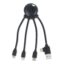 4009| Xoopar Eco Octopus Câble de recharge Ocean Bound Plastic - Noir