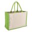 Jute-Cotton Sac fourre-tout OEKO-TEX® 42,5 x 19 x 32cm 320g/m² - Vert clair