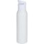 Bouteille d’eau Sky de 650 ml en acier inoxydable recyclé certifié RCS à simple paroi - Blanc