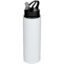 Bouteille d’eau Fitz de 800 ml en acier inoxydable recyclé à simple paroi - Blanc