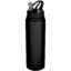 Bouteille d’eau Fitz de 800 ml en acier inoxydable recyclé à simple paroi - Noir