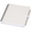 Ensemble carnet à couverture souple en plastique recyclé et stylo bille (encre bleue) Niove - Blanc