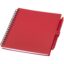Ensemble carnet à couverture souple en plastique recyclé et stylo bille (encre bleue) Niove - Rouge