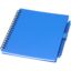 Ensemble carnet à couverture souple en plastique recyclé et stylo bille (encre bleue) Niove - Bleu