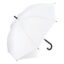 Verdure 190T Pongee 23" Parapluie à crochet coupe-vent Ouverture automatique - Blanc