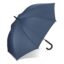 Verdure 190T Pongee 23" Parapluie à crochet coupe-vent Ouverture automatique - Bleu foncé