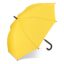 Verdure 190T Pongee 23" Parapluie à crochet coupe-vent Ouverture automatique - Jaune