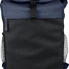Sac à dos à rabat roulé Yani | Hydrofuge - Bleu