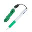 Stylo 3 couleurs avec grip et cordon - Blanc / vert