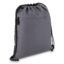 Sac à cordon en R-PET 600D enduit PU, dimensions 33 x 42 cm - Gris