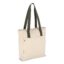 Sac carrier Canvas InSideOut Reuuz 33 x 42 x 10 cm - Ecru / vert olive