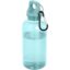 Bouteille d'eau Oregon de 400 ml en plastique recyclé avec mousqueton - Turquoise