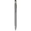 Stylo bille recyclé RCS avec stylet et toupie antistress (encre bleue) Rill - Gris