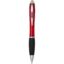 Stylo bille en plastique recyclé RCS avec corps coloré et grip noir (encre noire) Nash - Rouge