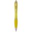 Stylo bille en plastique recyclé RCS avec corps et grip colorés (encre noire) Nash - Jaune