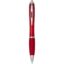 Stylo bille en plastique recyclé RCS avec corps et grip colorés (encre noire) Nash - Rouge