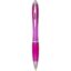 Stylo bille en plastique recyclé RCS avec corps et grip colorés (encre noire) Nash - Rose