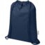 Sac Peru Blend de 5 L avec cordon en coton recyclé 180 g/m2 certifié GRS - Marine