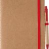 Carnet Theodore | Carton | A5 | Uni | Avec stylo - Rouge