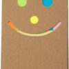 Set de notes adhésives Kim | Carton - Brun