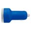 Prise allume-cigare avec double sortie - Bleu cobalt