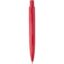 Mini-stylo à bille Ramin en plastique recyclé (encre bleue) - Rouge