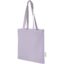 Sac shopping Madras en coton certifié GRS de 140 g/m2 de 7 L - Lilas