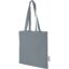 Sac shopping Madras en coton certifié GRS de 140 g/m2 de 7 L - Gris