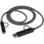 Câble de recharge magnétique 4-en-1 SMART 65 W, 100 cm, certifié RCS - Noir