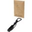 Câble de recharge Algieba 65 W 3-en-1 en aluminium recyclé avec mousqueton - Noir