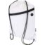 Sac à cordon Oriole en RPET avec poche avant zippée, 5 L - Blanc