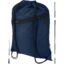 Sac à cordon Oriole en RPET avec poche avant zippée, 5 L - Marine