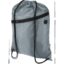 Sac à cordon Oriole en RPET avec poche avant zippée, 5 L - Gris